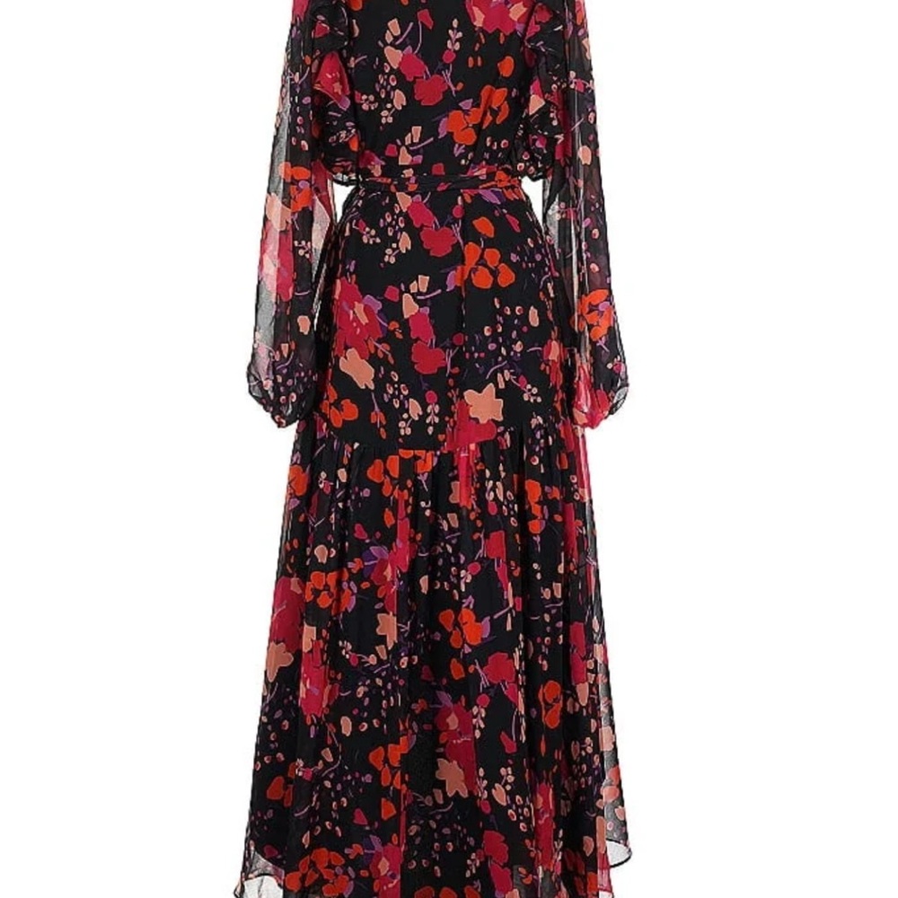 SLATE AND WILLOW FLORAL MIDI WRAP DRESS- EUC- XXL - Picture 8 of 16